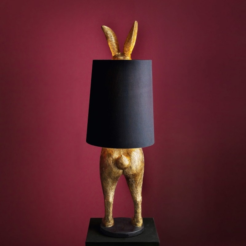 FLOOR LAMP HIDING RABBIT GOLD - FLOOR LAMPS